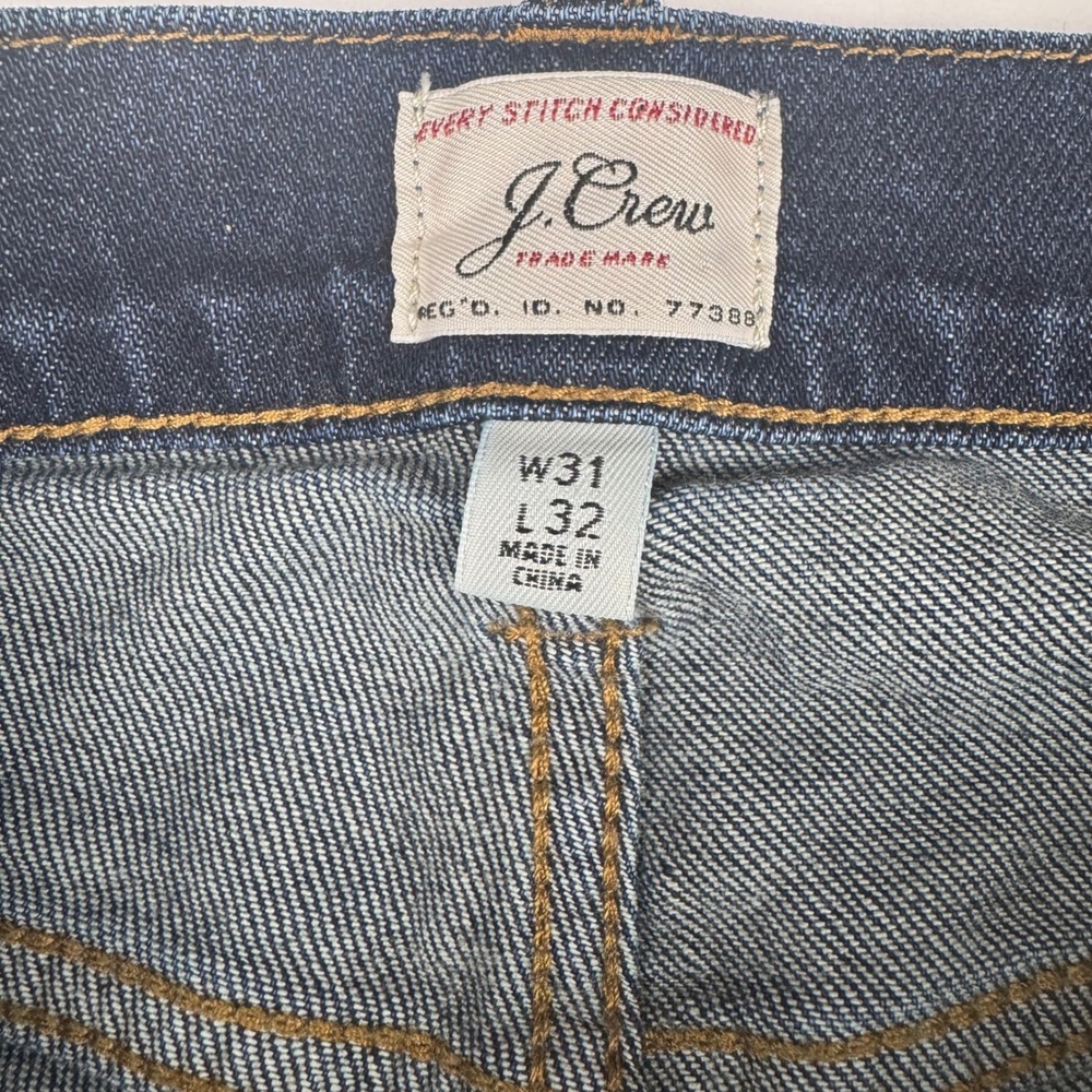 J.Crew Mens Jeans 31x32 Slim Kurabo Premium Japanese Denim Dark Wash Classic - Picture 6 of 13